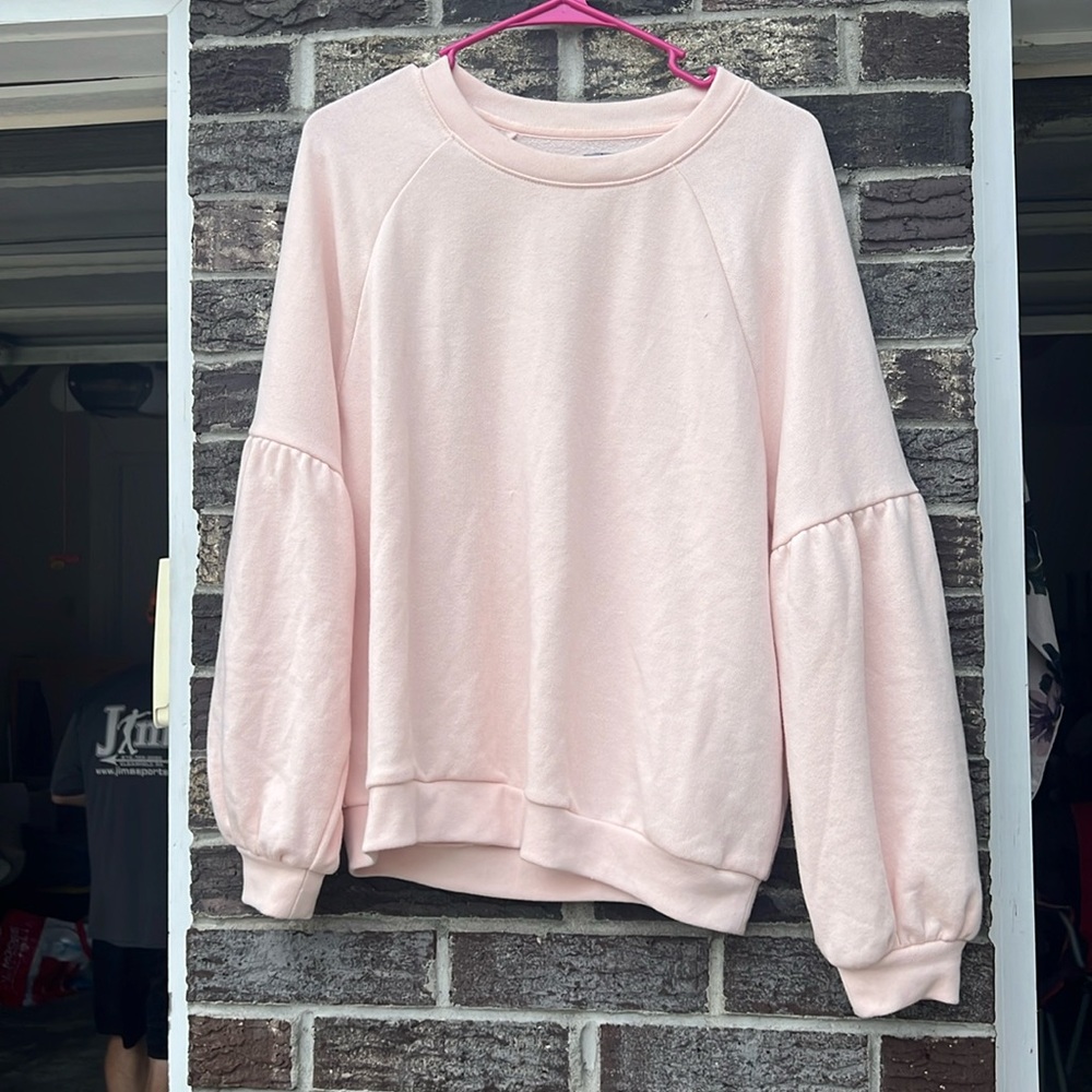 Pale pink sweatshirt